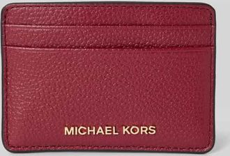 Michael Kors Kartenetui mit Label-Applikation Modell JET SET in Bordeaux, Größe 1