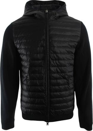 Woolrich Allen Hybrid Jacket - Heren - Winterjassen - Zwart - S - Katoen - Jassen