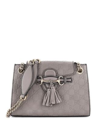 Gucci Emily Chain Flap Guccissima Leather Small shoulder bag - Grigio