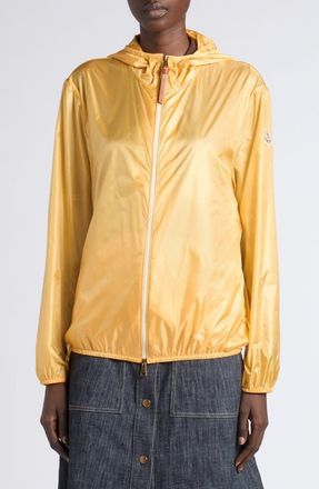 Moncler Fegeos Hooded Windbreaker Jacket in Yellow at Nordstrom, Size 1