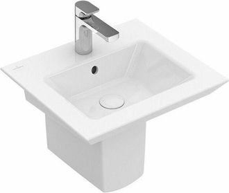 Villeroy & Boch Villeroy&boch - Legato, Lavamanos, 500 X 440 Mm, Rectangular, Para Grifer&iacute;a De 1 Orificio, Orificio Para Grifer&iacute;a Perforado, Con Rebosadero, Cer&aacute;mica 
