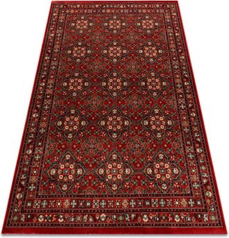 RugsX Rugsx - Wool carpet kashqai 4372 300 Flowers, frame claret red 200x300 cm