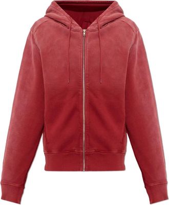 Entire studios Sudadera con cremallera ajustada - Sweatshirts & Hoodies - unisex - Rojo - 2XS