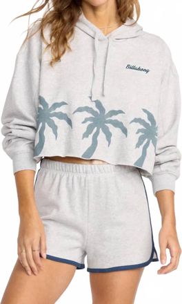 Billabong Triple Palms Hoodie In Heather Grey