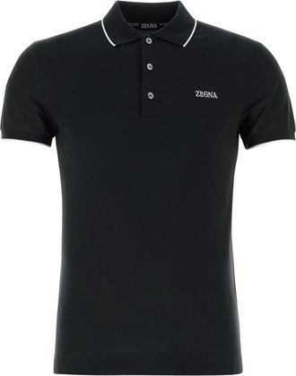 Ermenegildo Zegna Klassiek Polo Shirt voor Mannen - Heren - Polos - Zwart - S - Tops