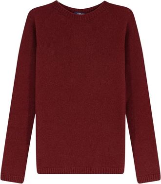 Max Mara Round-neck Truien - Dames - Ronde hals truien - Rood - S - Truien & Vesten