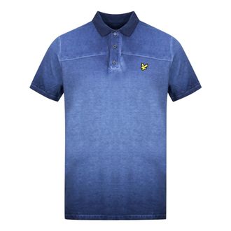 Lyle & Scott Navy Blue Ink Wash Polo Shirt