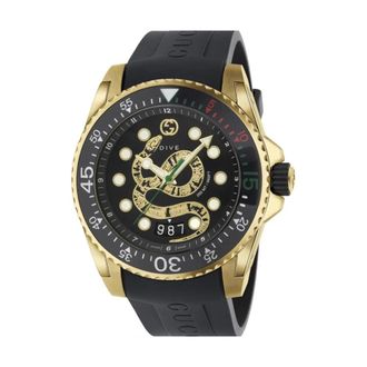 Gucci Duikhorloge - Heren - Horloges - Geel - ONE Size - Accessoires