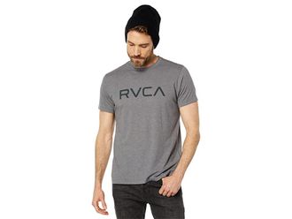 Rvca Big RVCA Short Sleeve T-Shirts Mens T Shirt Smoke Black : 2XL, Cotton/Polyester