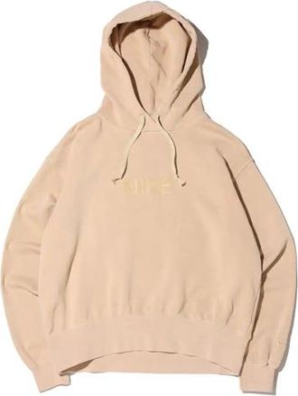 Nike (WMNS) Nike Sportswear Embroidery Logo Hoodie Beige DD5725-224