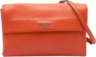 Prada Pre-owned Cross Body Bags, female, Orange, Size: ONE SIZE Pre-owned Crossbody Bag