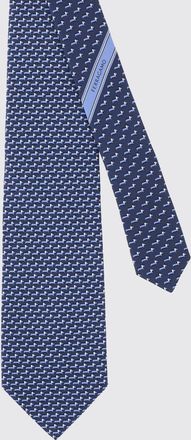Ferragamo Cravatta Dog Ferragamo in seta stampata