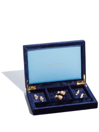 Sophie Bille Brahe Tr&eacute;sor velvet jewellery box - unisex - Velvet - OS - Blue