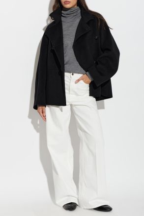 R&oacute;he Wool Oversize Jacket, Womens, Black