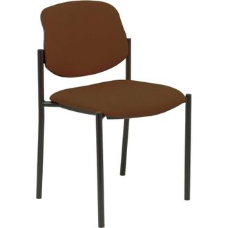 Piqueras y Crespo Silla Fija Styl Bali Marr&oacute;n Oscuro Chasis Negro