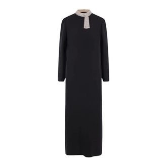 Valentino Garavani Abito Midi Ricamato - Dresses - Mujer - Negro - L