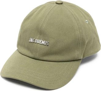 Jacquemus Gorra de b&eacute;isbol de algod&oacute;n con logo de Jacquemus