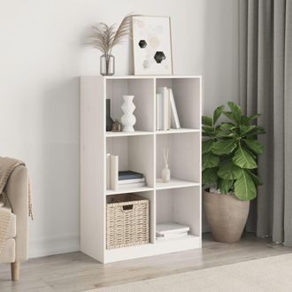 Berkfield Home Bookcase White 70x33x110 cm Solid Wood Pine | Size: 70 x 33 x 110 cm
