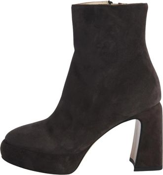 Fabiana Filippi With Heel - Dames - Laarzen met Hak - Bruin - 41 EU - Leer - Schoenen