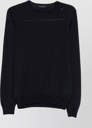 Tagliatore fitted crew neck long sleeve pullover