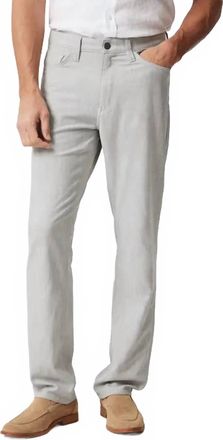 Mavi Marcus Slim Straight Leg Pants In Bone Cross Hatch Twill