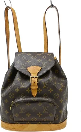 Louis Vuitton Montsouris Monogram Brown Canvas Backpack Bag (Pre-Owned)