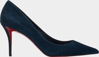 Christian Louboutin 80mm Miss Z Suede Pumps