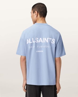 AllSaints Cotton Underground Oversized Crew Neck T-Shirt, Size: XXL