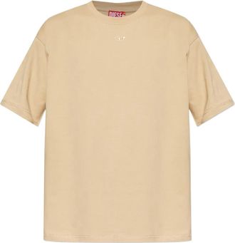 Diesel T-shirt met logo - Beige