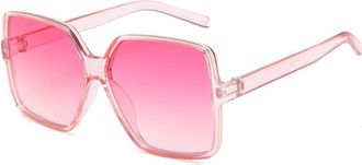 Generic Large Frame Men Outdoor Sunglasses Commuter Women Party Decoration Sun Glasses(Pink)
