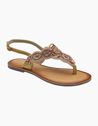 Ravel Womens Batlow Womens Toe Post Sandals - Brown - Size: 6