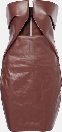 Rick Owens Prong coated denim minidress