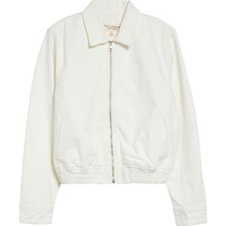 Nili Lotan Najac Denim Jacket in Cream at Nordstrom, Size X-Small