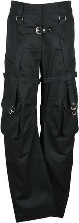 Off-white Cotton Cargo Pants - Black