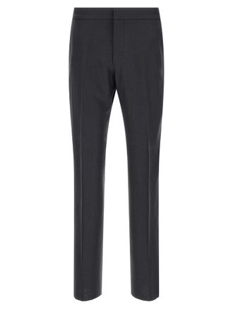 Ermenegildo Zegna Blue Linen Dress Mens Pants