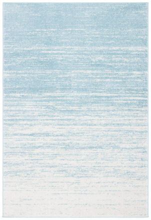 Safavieh Alfombra ombre moderno de polipropileno azul/blanco, 135 x 196 cm