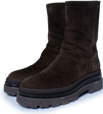 Lola Cruz Lola cruz, Pruga, brown suede boots