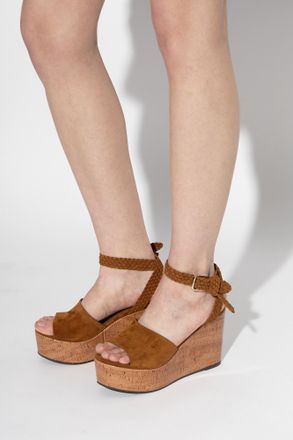 Jimmy Choo London Jori 100 Wedge Sandals, Womens, Brown