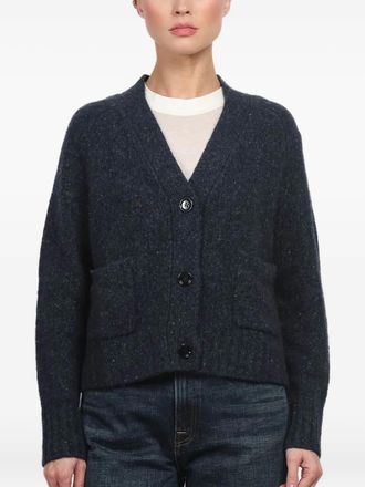Allude V-neck cardigan - women - Cashmere - S - Blue