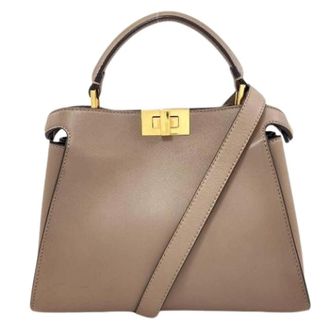 Fendi Pre-owned Vintage Handtas - Dames - Pre-owned - Grijs - Maat: ONE Size Leer