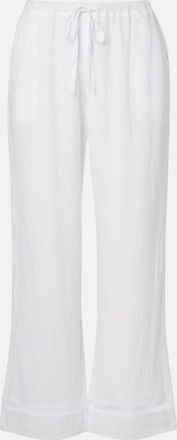 Velvet Calia cotton muslin wide-leg pants