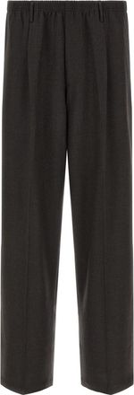 Cellar Door Dark Grey Relaxed Trousers