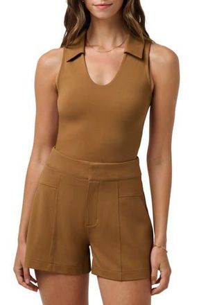 Travis Mathew Friday Ponte Sleeveless Polo in Chestnut at Nordstrom Rack, Size X-Small