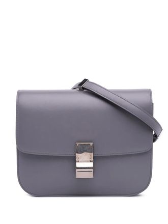 Celine 2016 Medium Calfskin Classic Box crossbody bag - Purple