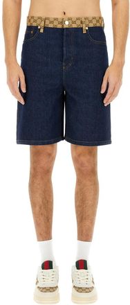 Gucci Denim Bermuda Shorts