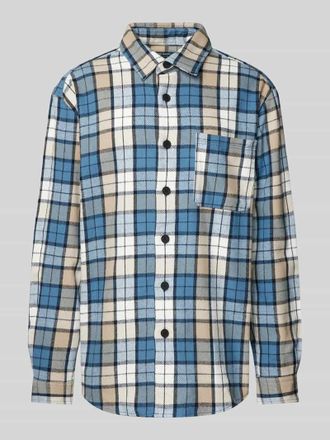 Mc Neal Regular Fit Freizeithemd mit Kentkragen in Jeansblau, Größe XXL