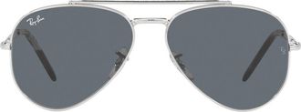Ray-Ban New Aviator 58mm Pilot Sunglasses in Silver at Nordstrom