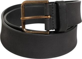 Dolce & Gabbana Klassieke leren riem met metalen gesp - Heren - Riemen - Zwart - ONE Size - Leer - Accessoires
