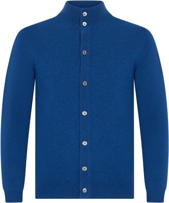 Fedeli Cardigan blu con maniche lunghe e bottoni - - Knitwear - Uomo - Blu - S