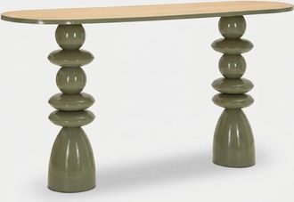 Mauro Ferretti Consola De Entrada En Metal Y Mdf 150x45x77,5 Cm Seoul Elegance